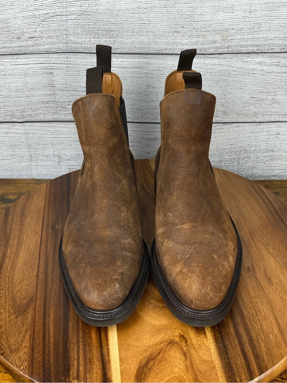Sid Mashburn Brown Suede Chelsea Boot Dainite Soles Men’s Shoe Size 10